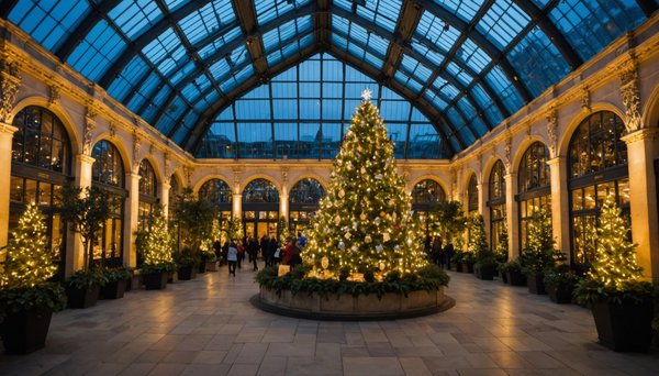 Explore the uk"s most captivating winter gardens adorned with twinkling lights and holiday cheer